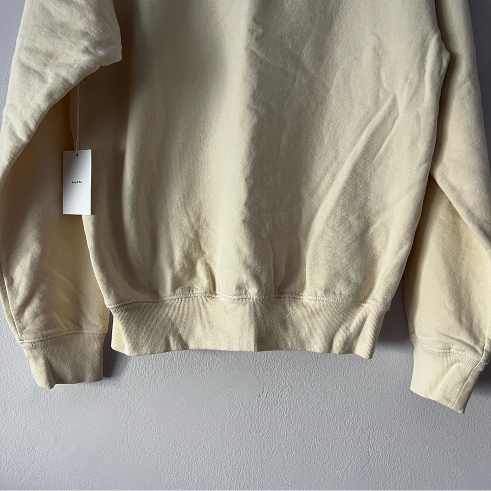 NWT Sporty & Rich Fitness Group Cream Sweatshirt XS - Picture 7 of 10